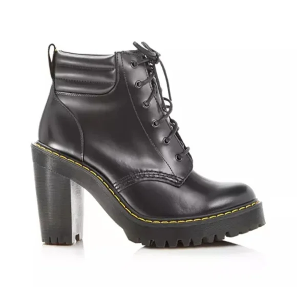 Dr. Martens PERSEPHONE Black Lace Up Boots - Picture 3 of 13